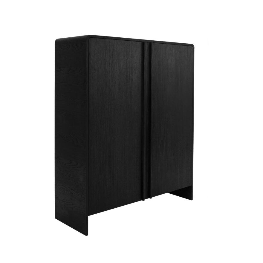 KONTUR Skap 120x45 cm i Svart
