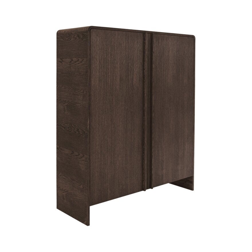 KONTUR Skap 120x45 cm i Brun