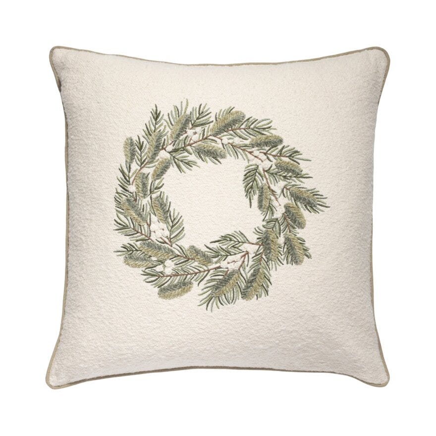 Holmen VIVIEN Pynteputetrekk 45x45 cm i Hvit