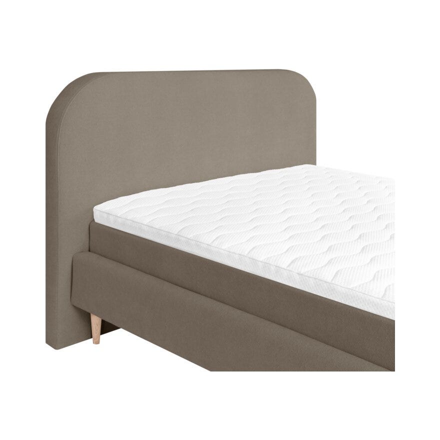 Zen LISBOA Seng med gavl 187x219 cm i Brun