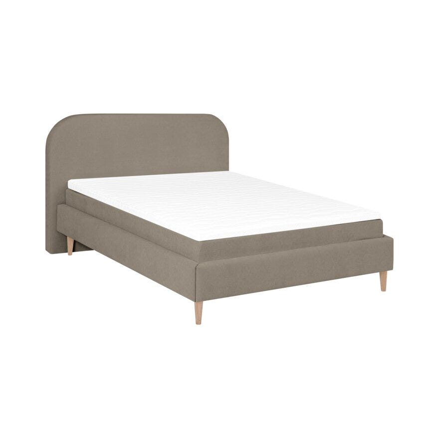 Zen LISBOA Seng med gavl 187x219 cm i Brun