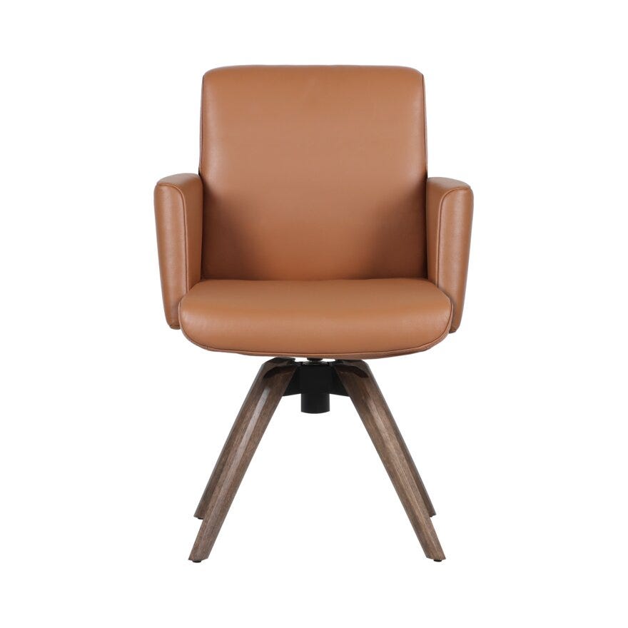 COMFY Spisestol med armlene i Brun