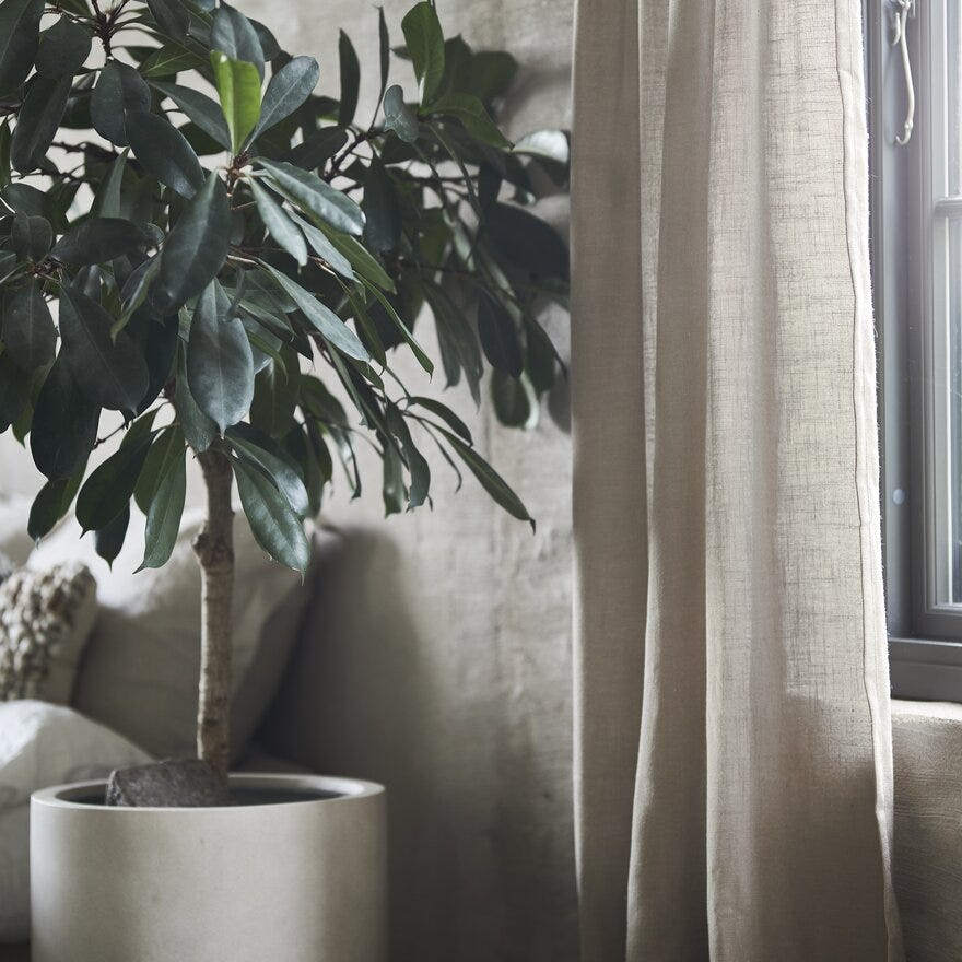 Jakobsdals JOLINE Gardin 135x300 cm i Brun