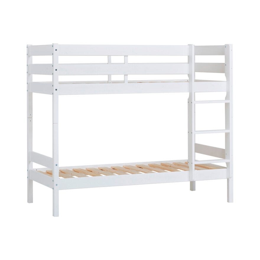 Hoppekids ECO ONE Køyeseng 70x160 cm i Hvit