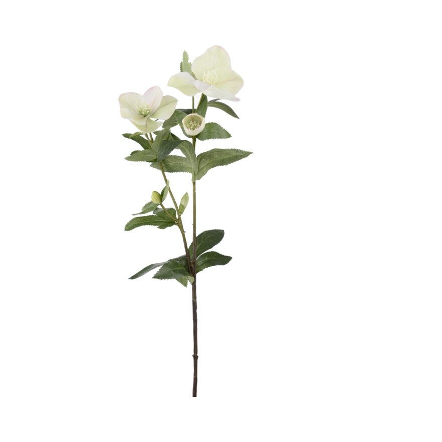 Mr Plant JULEROSE Kunstig blomst H63 cm i Hvit