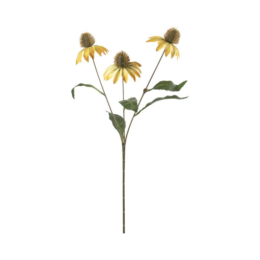 Mr Plant SOLHATT Kunstig blomst H48 cm i Gul