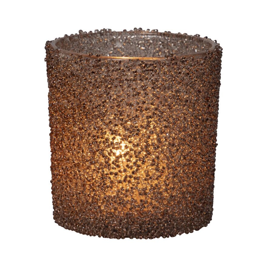 Sindig JOGLEFALL Julelysholder Ø7.3 cm i Brun