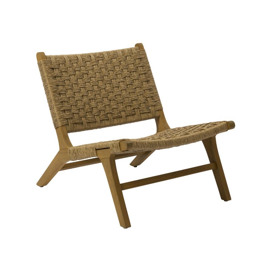 BARRINGTON Loungestol i Beige/natur