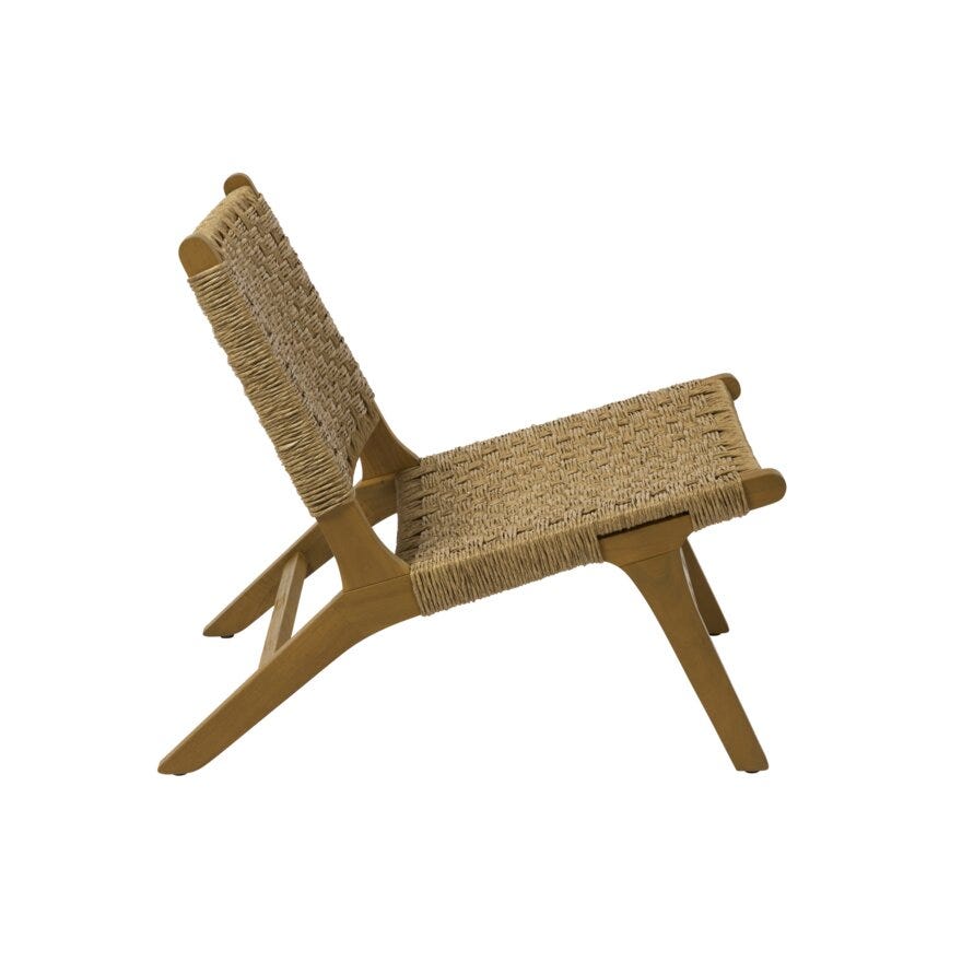 BARRINGTON Loungestol i Beige/natur