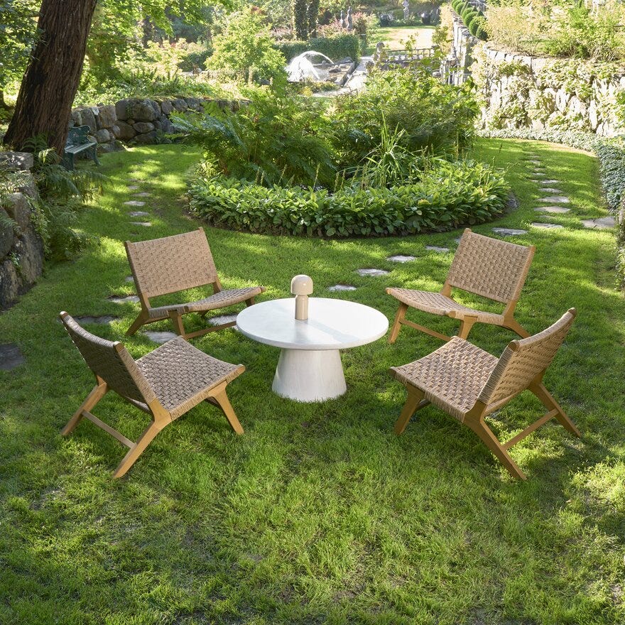 BARRINGTON Loungestol i Beige/natur