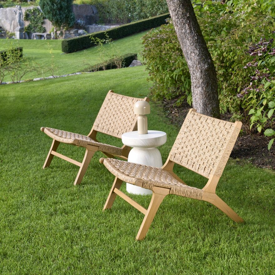 BARRINGTON Loungestol i Beige/natur