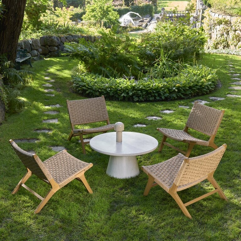BARRINGTON Loungestol i Beige/natur