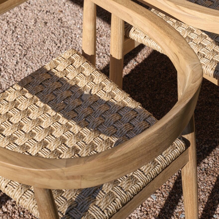 RINGA Spisebord Ø120 cm i Beige/natur