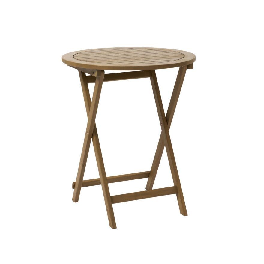 FOLDING Kafebord Ø60 cm i Beige/natur