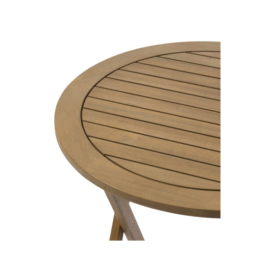 FOLDING Kafebord Ø60 cm i Beige/natur