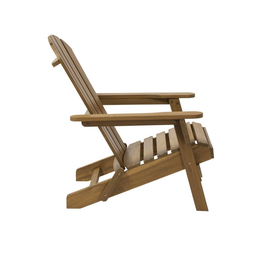 FOLDING Adirondack stol i Beige/natur