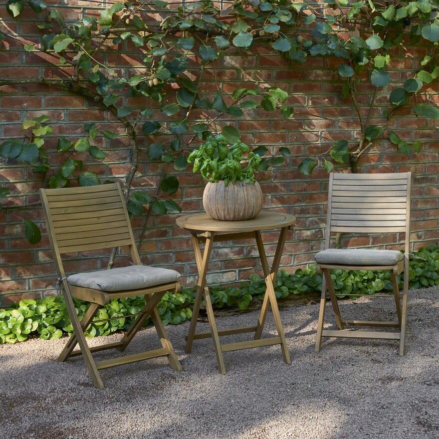 FOLDING Klappstol i Beige/natur