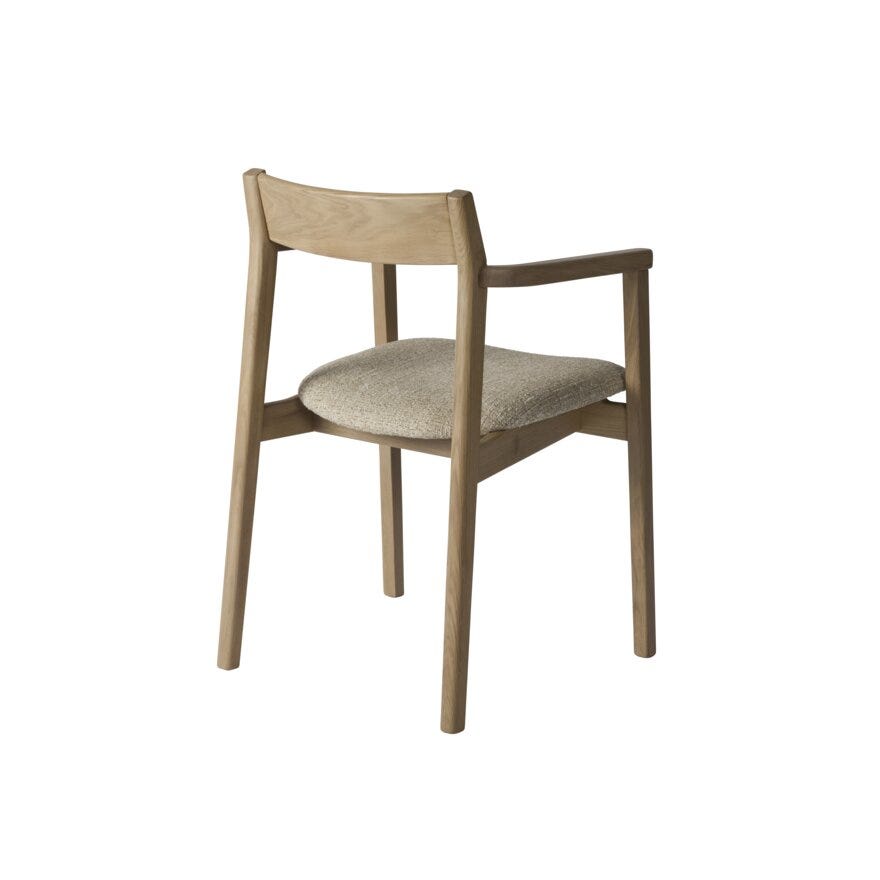 KOS Spisestol med armlene i Beige/natur