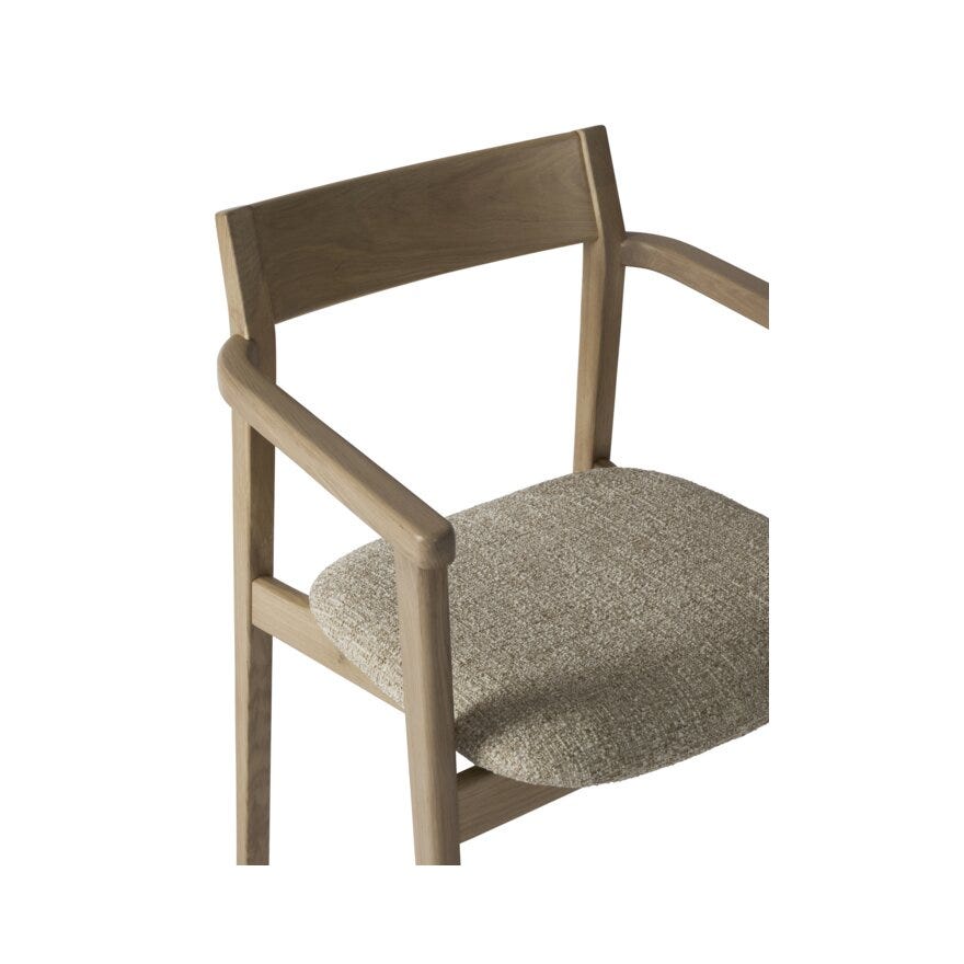 KOS Spisestol med armlene i Beige/natur