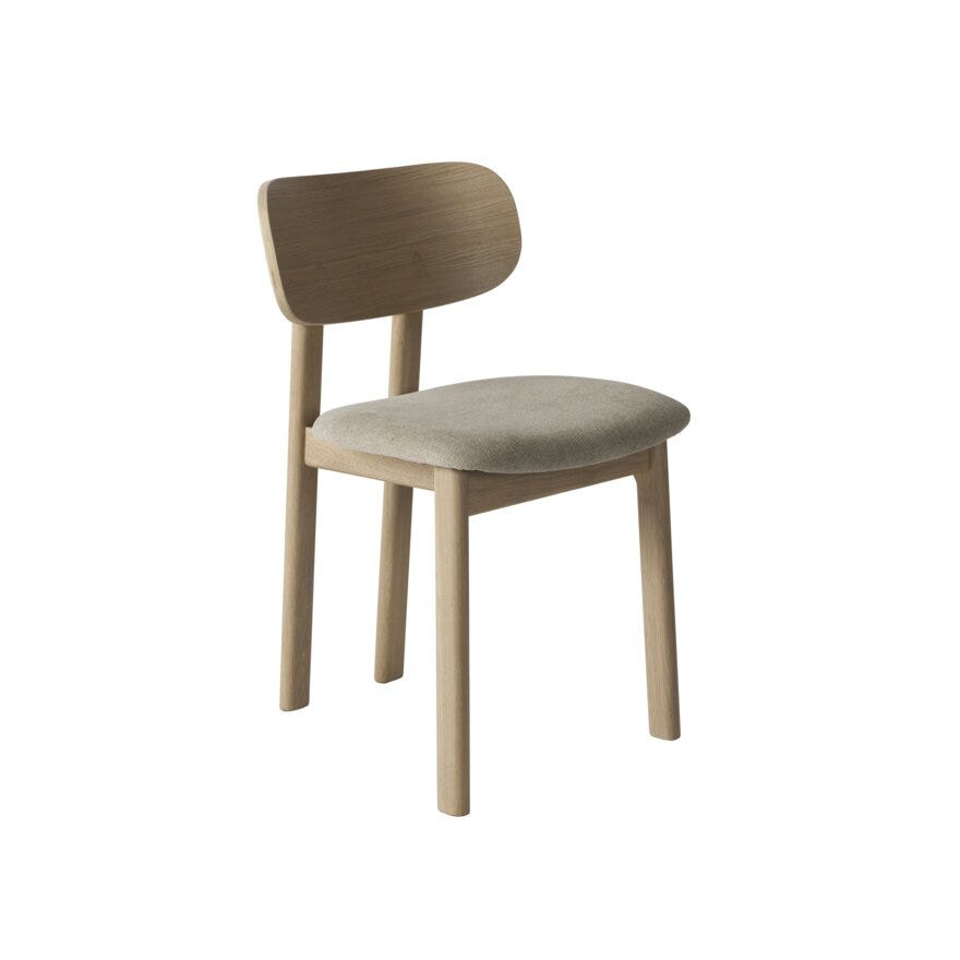 LUCCA Spisestol i Beige/natur