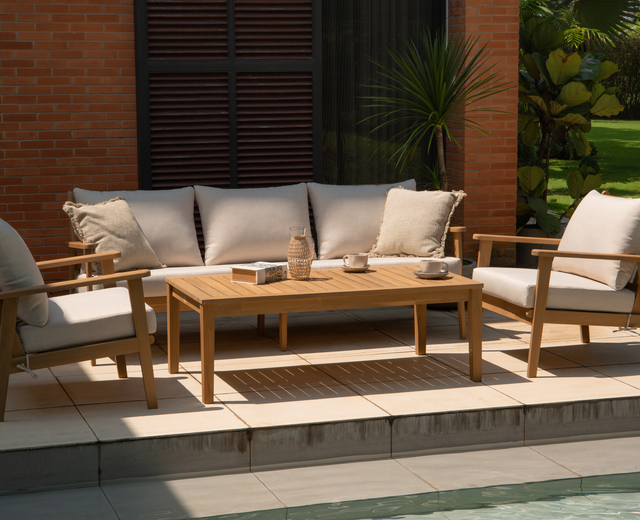 ZAMORA Sofagruppe i Beige/natur
