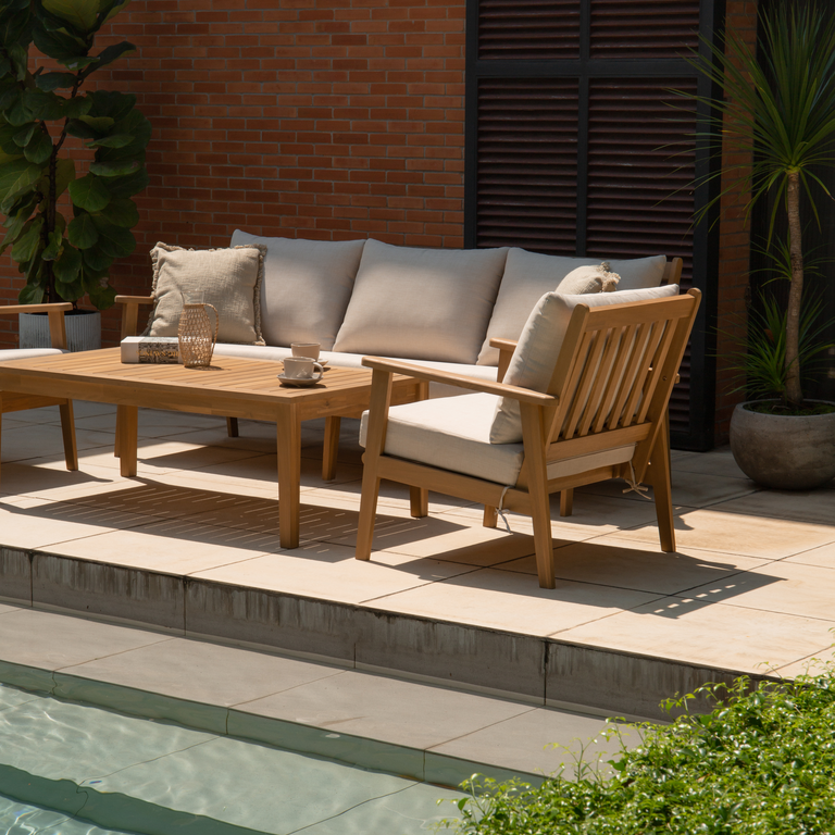 ZAMORA Sofagruppe i Beige/natur