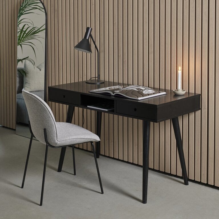 ØLAND Skrivebord 60x120 cm i Svart