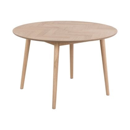 ØLAND Rundt spisebord Ø120 cm i Beige/natur