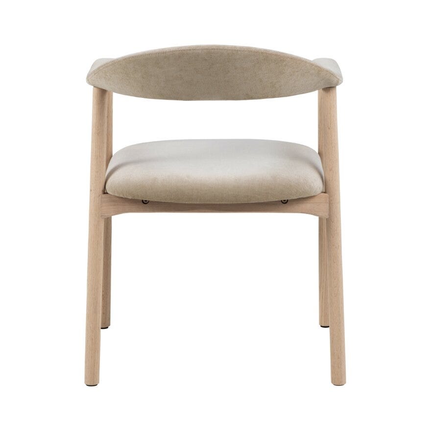 ADDI Spisestol med armlene i Beige/natur