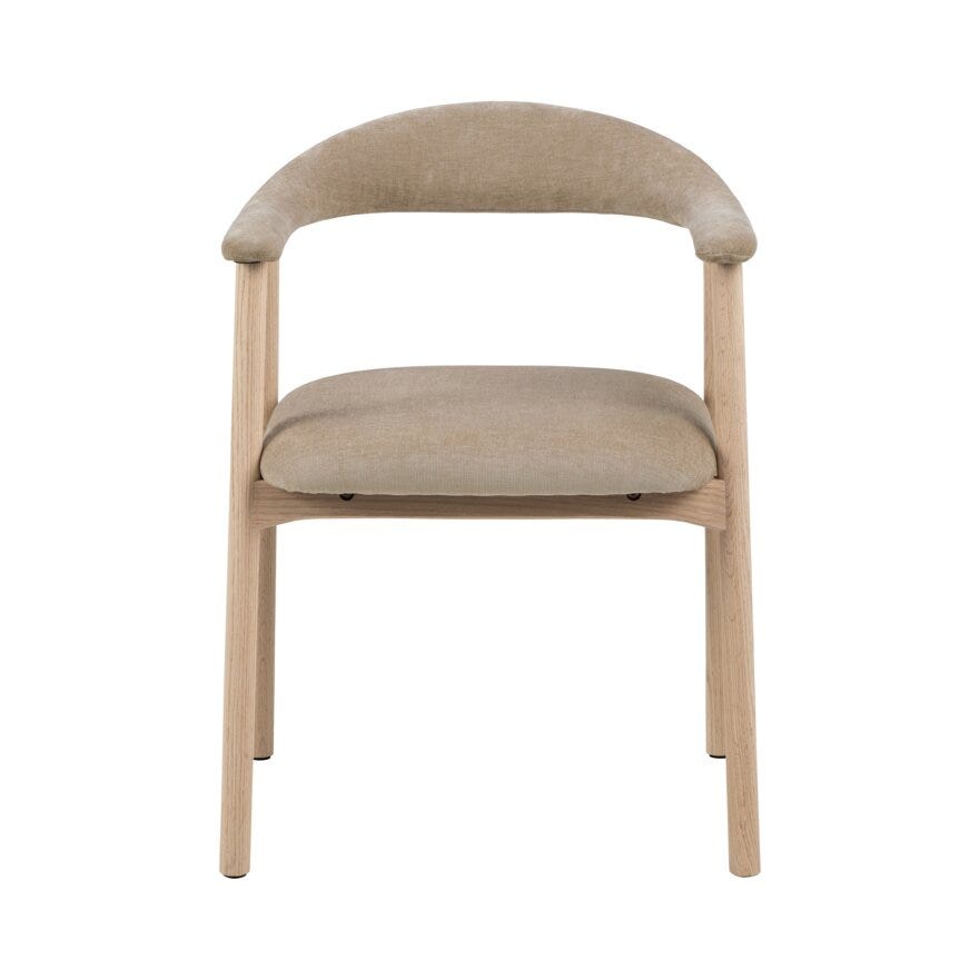 ADDI Spisestol med armlene i Beige/natur