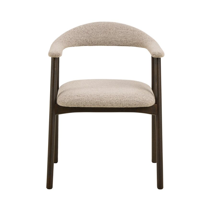 ADDI Spisestol med armlene i Beige/natur
