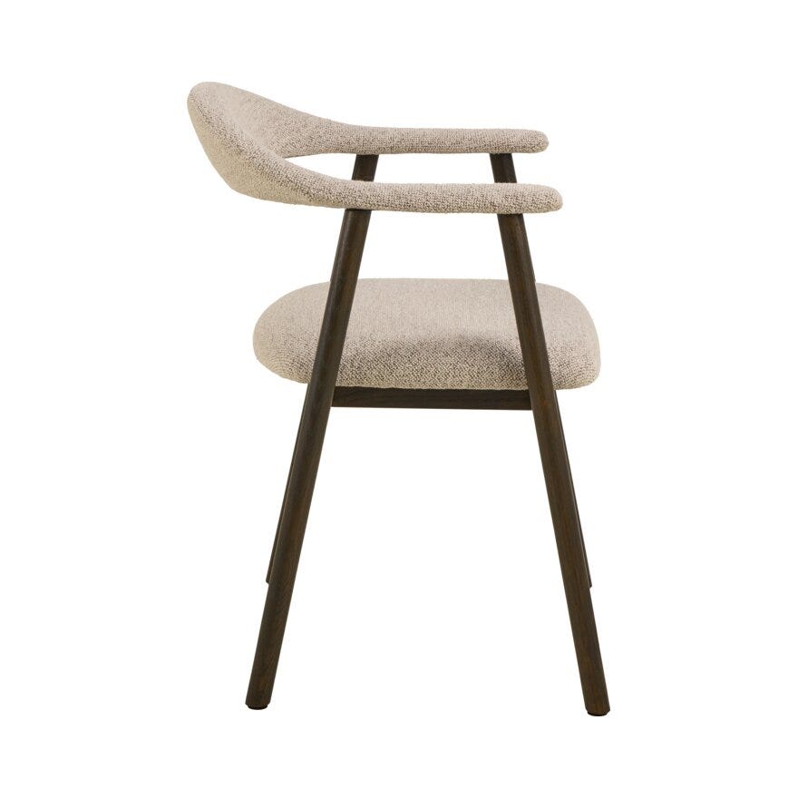 ADDI Spisestol med armlene i Beige/natur