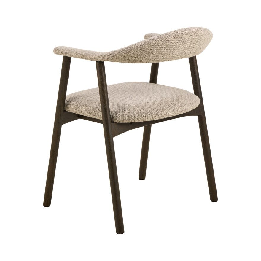 ADDI Spisestol med armlene i Beige/natur