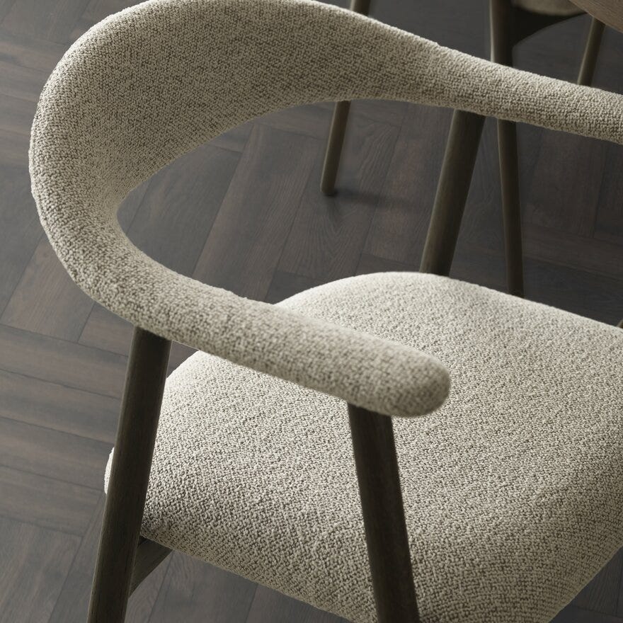 ADDI Spisestol med armlene i Beige/natur
