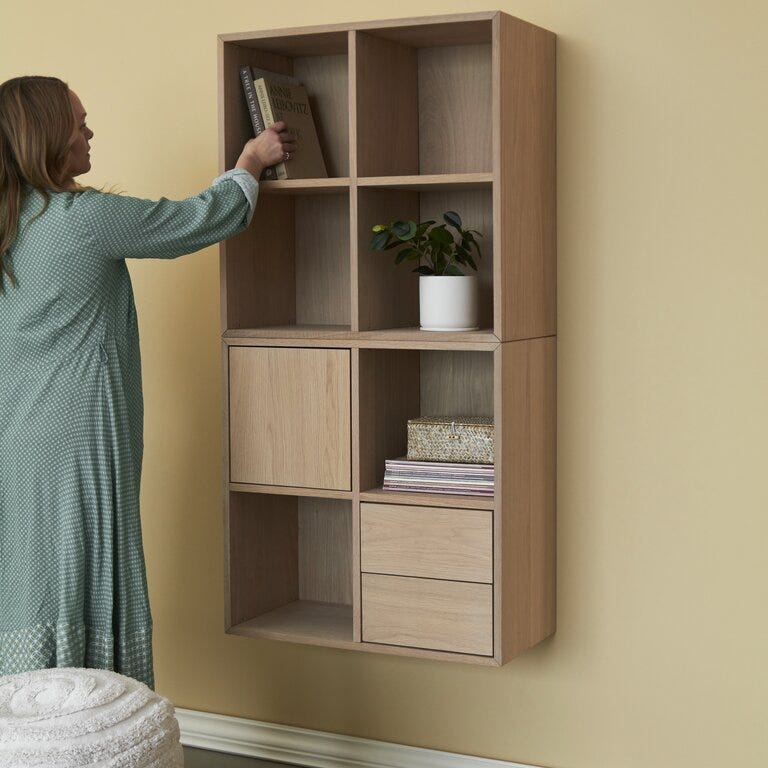 ARLON Reol modul 70x70 cm i Beige/natur