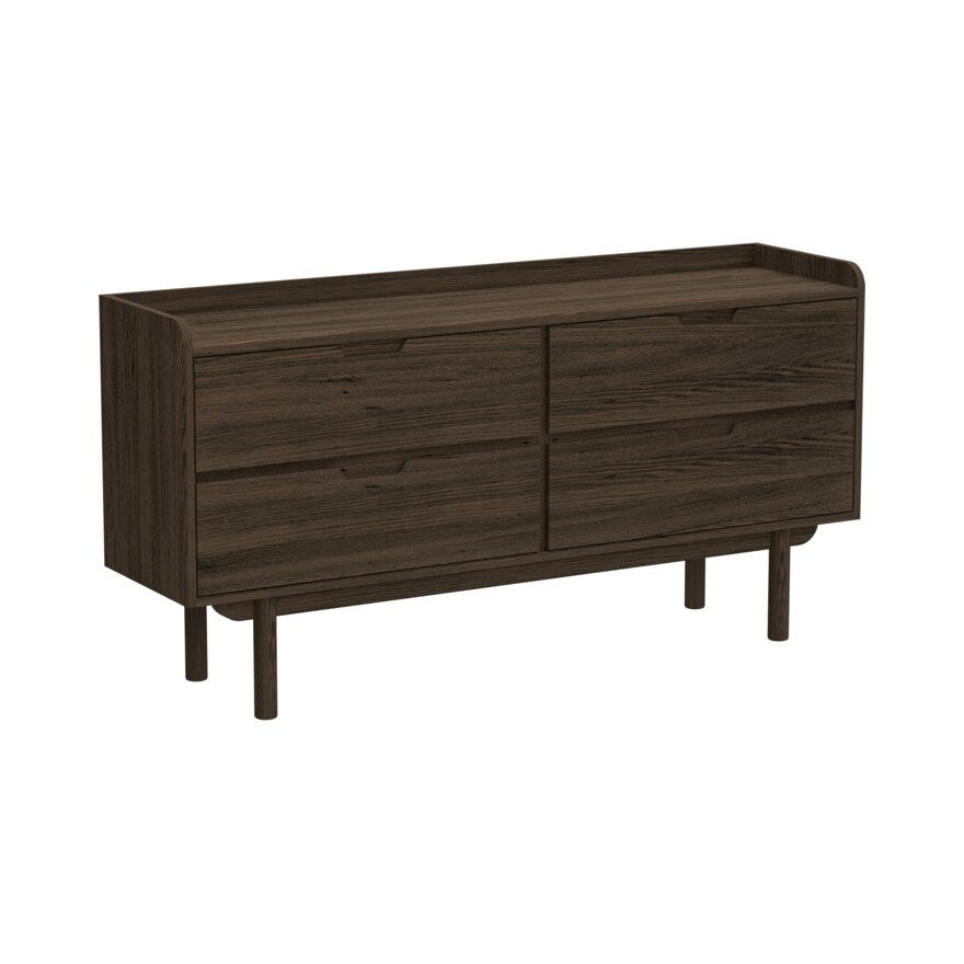 ASKER Kommode 157.9x44 cm i Brun