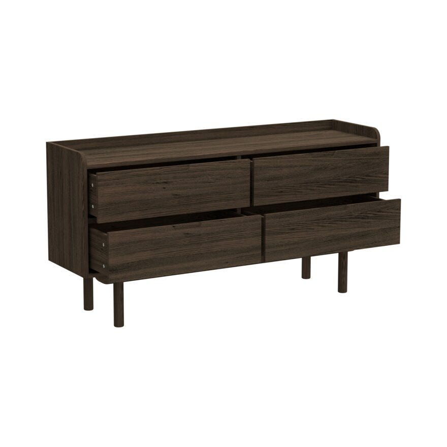 ASKER Kommode 157.9x44 cm i Brun