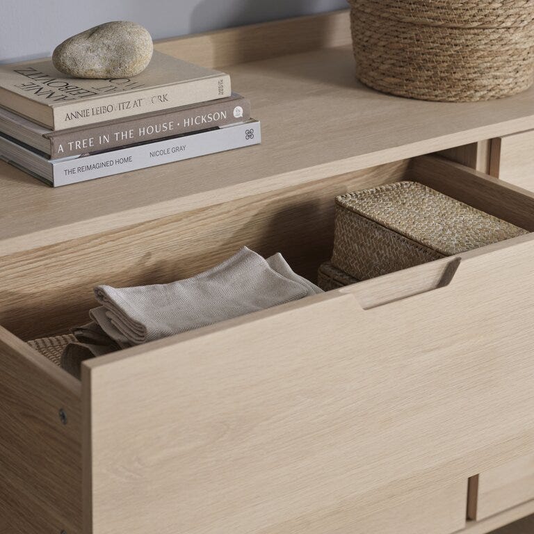 ASKER Kommode 157.9x44 cm i Beige/natur