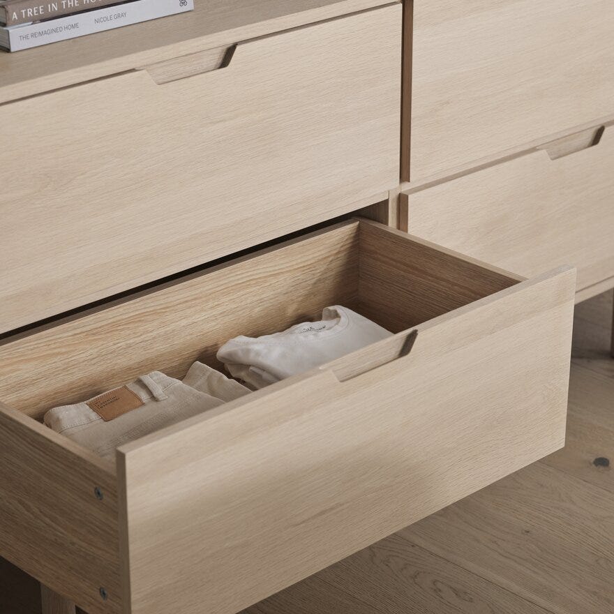 ASKER Kommode 157.9x44 cm i Beige/natur