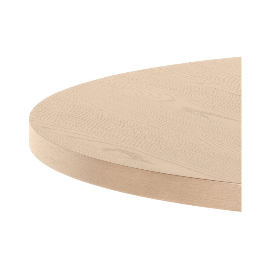 BASTIA Rundt spisebord Ø130 cm i Beige/natur