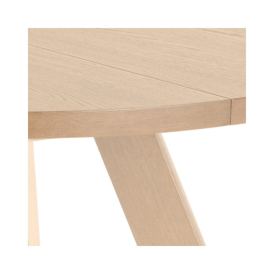 BASTIA Rundt spisebord Ø130 cm i Beige/natur