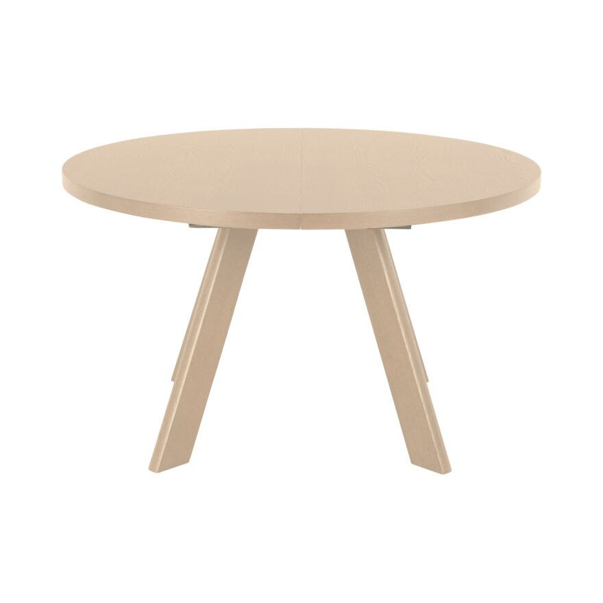 BASTIA Rundt spisebord Ø130 cm i Beige/natur