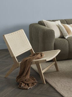 CARSON Loungestol i Beige/natur
