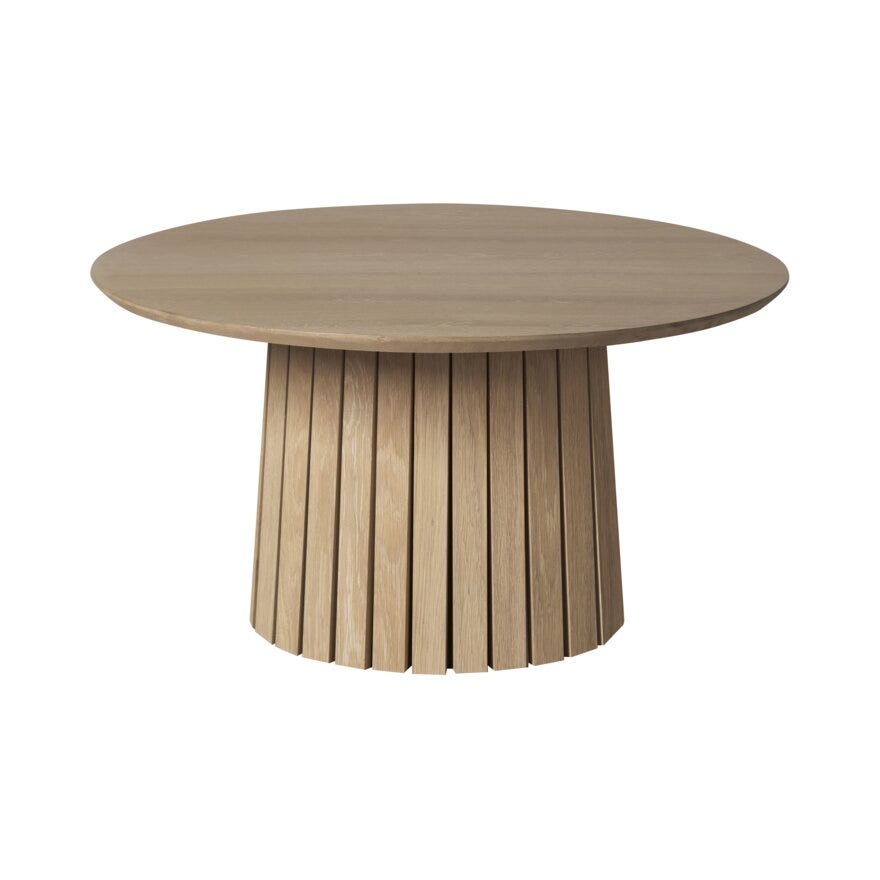 CHRISTO Sofabord Ø80 cm i Beige/natur