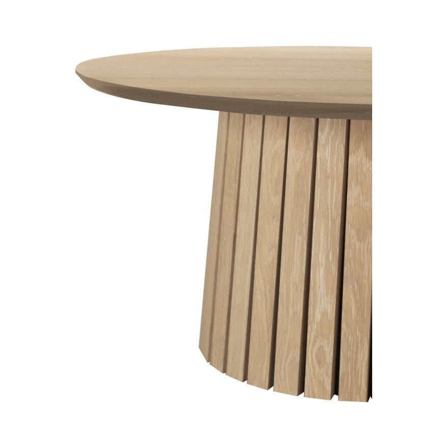 CHRISTO Sofabord Ø80 cm i Beige/natur