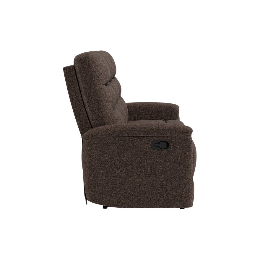 DENVER Sofa med recliner i Brun