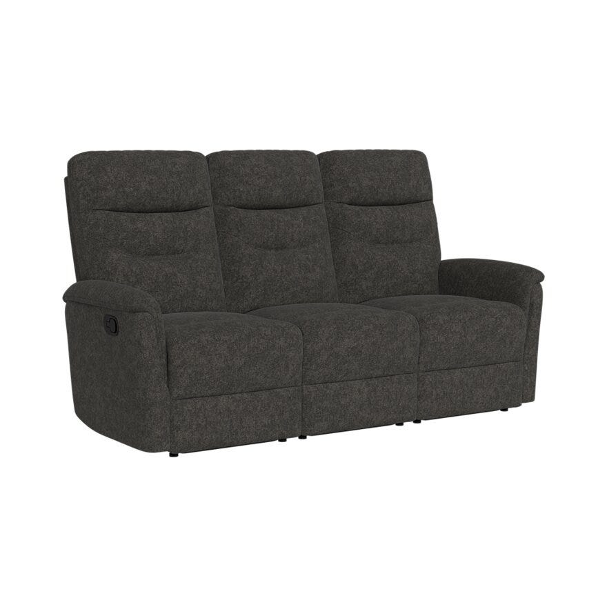 DENVER Sofa med recliner i Grå