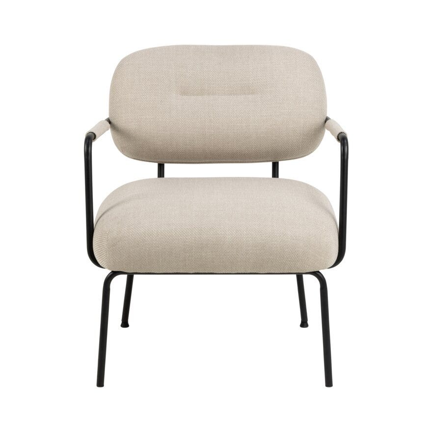 DILLON Loungestol i Beige/natur