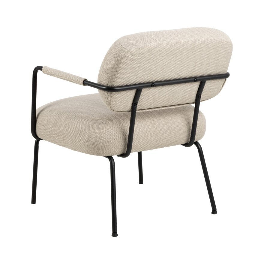 DILLON Loungestol i Beige/natur