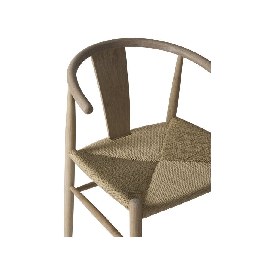 FYN Spisestol med armlene i Beige/natur